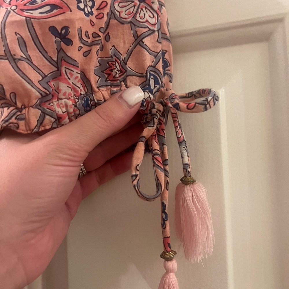 Boho Floral Puff Sleeve Mini Dress - Picture 3 of 5